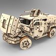 102438wk524530w7477y74.jpg Laser Cut Armored Vehicle 3D Wooden Puzzle dxf cdr svg file format