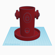 FireHydrantBirdFeederTinkerCad1.png Fire Hydrant Bird Feeder