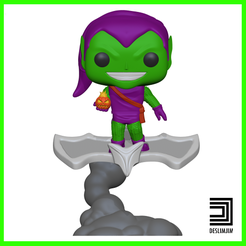 Goblin-Fly-1.png 3D file green goblin fly - spiderman Funko Pop・3D printing model to download