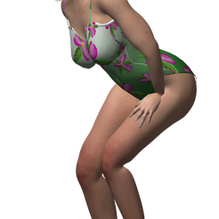 Svenja-Posing-00.png Archivo STL Svenja Mogensen - Aurora Boreal y Cyborg・Objeto imprimible en 3D para descargar