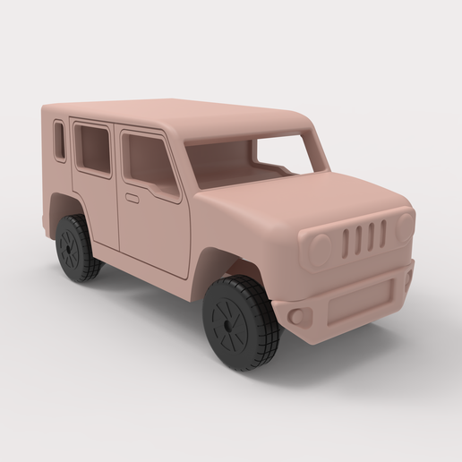 Print-in-Place Mini SUV – Working Suspension & Rotating Wheels | STL