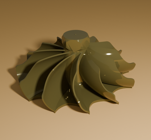 🔧 Compressor turbine rotor (Exhaust side)・ STL File for 3D printing・Cults