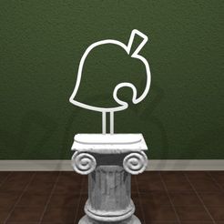 AC-Leaf-logo.jpg Fichier STL Animal Crossing Leaf !・Plan pour impression 3D à télécharger
