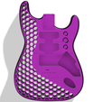 purple.png Hexagon Style Stratocaster Fender Body Hardtail