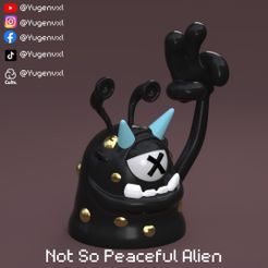 Untitled-1070-×-1070-px-2.jpg STL file Not so peaceful alien・3D printable model to download