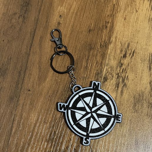 Compass Keychain