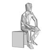 4.jpg Low poly Man Sitting