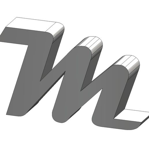 🧑‍🎨 M Buchstabe Magneto Font Letter・ STL File for 3D printing・Cults