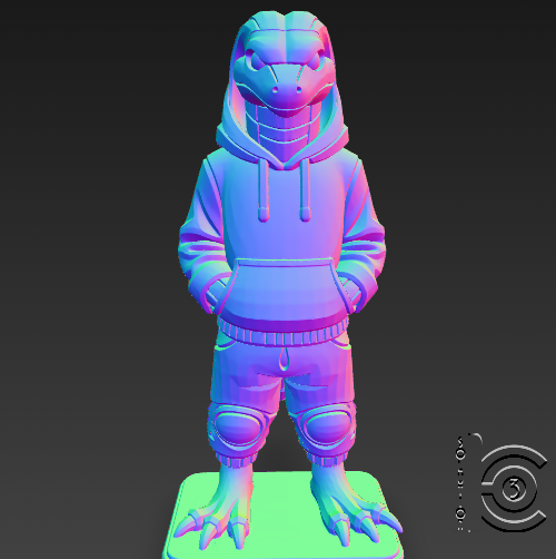 🦖 DinoHood - The Chill Raptor from the Concrete Jungle・ STL File for 3D ...