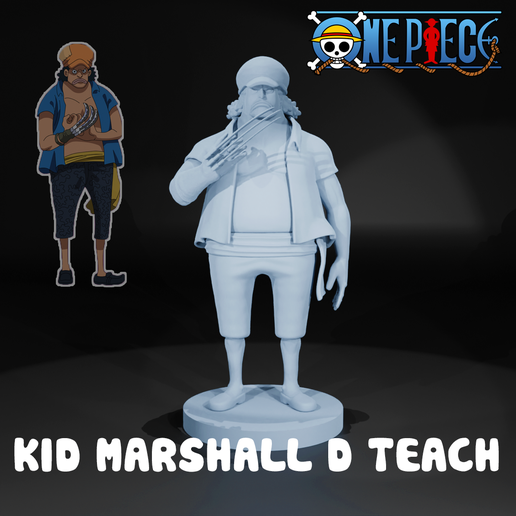 ghgh.png Marshall D Teach young - ONE PIECE - 3D PRINT