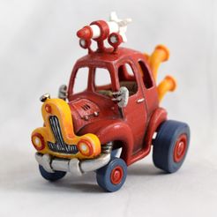 1.jpg Файл STL Rocket Car・Шаблон для загрузки и 3D-печати