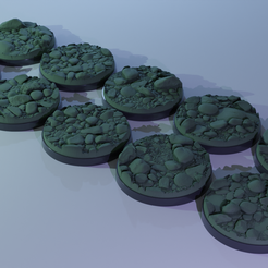 ovw.png 10x 25mm base with river pebbles (+toppers)