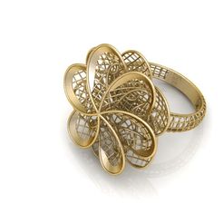 HSFZ-X-001.jpg STL file Gold Ring Earring and Pendant X01・3D printer design to download