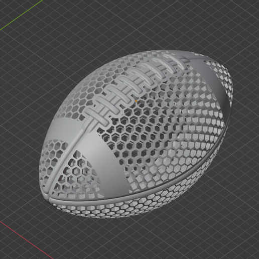 Airless NFL Style Football STL Commercial License Included