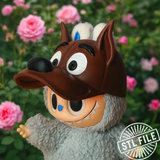 Scooby-Doo cap for Labubu - 3D model önizlemesi