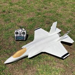 Maiden3.jpg Archivo STL gratis RC 720mm de envergadura F-35A Lightning II/ Stealth Joint Strike Fighter LW-PLA (piezas de prueba/ starter Pack)・Plan de impresión en 3D para descargar