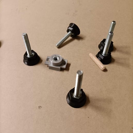 adjustable furniture leg 3D model