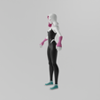 Gwen-10015.png Spider Gwen Stacy Spiderverse Spiderverse Lowpoly Rigged