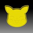 PikachuFace-VACUUM-PIECE.jpg Fichier STL MOULE POUR BOMBE DE BAIN VISAGE PIKACHU・Objet pour impression 3D à télécharger
