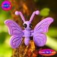B.jpg Print-In-Place Cute Flexi Butterfly