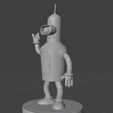 2.png Bender Bending Rodriguez (Futurama) - Mini Figure | Highly Detailed 3D Print Model