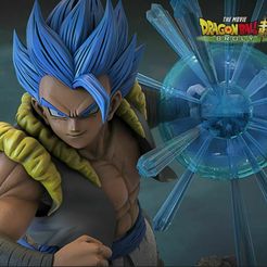 Preview21.jpg Fichier 3D Super Saiyan Gogeta・Plan à imprimer en 3D à télécharger