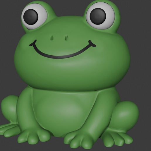 🐸 Adorable Rana Sentada (Adorno)・ STL File for 3D printing・Cults