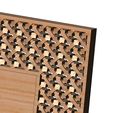Recta-frame-Moucharabeih-allah-Wallart-01.jpg Moucharabieh rectangular Allah carving relief wall art 3D print model