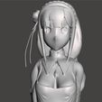 SL 07.JPG RE ZERO EMILIA ANIME GIRL 3D PRINT