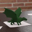Dragon-low-poly.png Low Poly Dragon Paperweight: A Mythical Touch to Your Desk