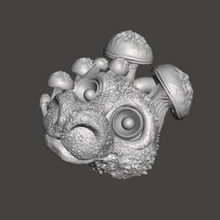 mashroom2.jpg Datei STL Pilz Geist Drache Monster Spiel Schmuck Anhänger Halskette・Modell für 3D-Druck zum herunterladen