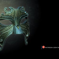 01-Mermaid-mask.jpg 3D file Mermaid mask・3D printer model to download