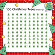 100-Christmas-Trees-Challenge.png 🎅🎄 Challenge 100 Christmas Trees Game + PDF! Xmas 🎄🎅 📝✨