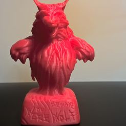 WP_20170930_19_12_54_Pro_LI.jpg Archivo OBJ gratis Busto de hombre lobo・Modelo para descargar y imprimir en 3D, JSstudio