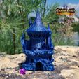 SorcereronRockwithLogo.jpg Sorcerer Dice Tower - SUPPORT FREE!