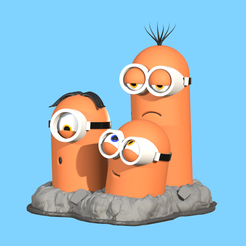 IMG_4026.png 3D file MinionTrio , Pokémon vs Minions・3D print design to download