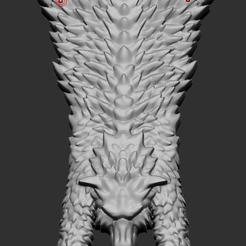 pelt.png STL-Datei Wolfspelz Cape Mold・3D-Drucker-Vorlage zum herunterladen