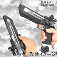 CS2mein4.jpg 补偿器 Hi-Capa 5.1 英寸 Pit Viper Combat Master 20 毫米导轨兼容气枪 Marui WE AW 定制零件 配件 消音器 抑制器 枪口制动器 5.1 英寸 原始零件 3D 打印机 CS2
