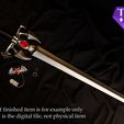 22.jpg Bloody Sword for Joseph from Identity V fantasy vampire weapon STL for  3D print