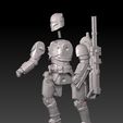 ScreenShot1263.jpg Star Wars .stl Heavy Infantry Mandalorian .3D action figure .OBJ Kenner style.