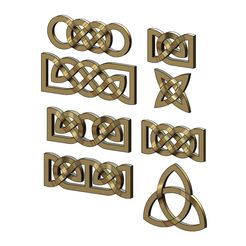 KNOT8-00.JPG STL file Collection of basic celtic knots ornaments 3D print model・3D printable model to download