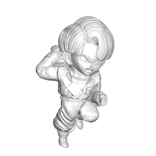 Trunks_Pequeño_2.png Descargar archivo STL gratis Figura miniatura de colección Dragon Ball Z DBZ / Miniature collectible figure Dragon Ball Z DBZ Trunks・Modelo para la impresora 3D, CREATIONSISHI