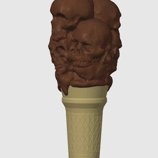 Screenshot-2025-04-02-105829.png I Scream Cone PRINT IN PLACE Ice cream monster by Pretzel Prints Skull dessert