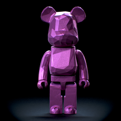 STL file BearBrick Keychain・3D printing model to download・Cults