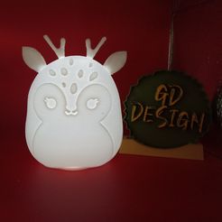 IMG_20231127_173343515.jpg Deer SQUISHMALLOW ORNAMENT AND ONE TABLETOP TEALIGHT