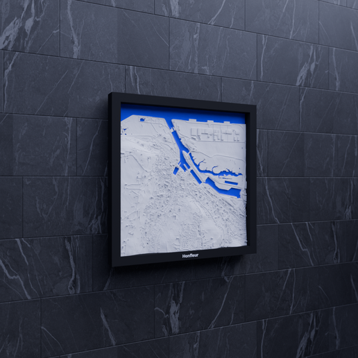 Honfleur, France - 3D Miniature