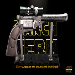 032422-Star-Wars-Cad-Bane-Blaster-02.jpg Archivo 3D Cad Bane Blasters LL-30 #1 and #2 - Star Wars 3D Models - Tested and Ready for 3D printing・Design para impresora 3D para descargar