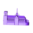 notredameparis.stl Fichier STL gratuit Bâtiments célèbres de paris・Design imprimable en 3D à télécharger