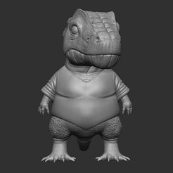 frontal.jpg STL file Dinosaur Player・3D printable model to download