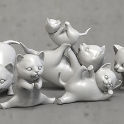 cats-5.jpg Fichier STL chats・Modèle pour imprimante 3D à télécharger, ExplorerPaydi